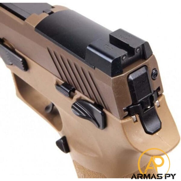 PISTOLA P320-M17 COYOTE C/ TRAVA E CALIBRE 9MM - SIG SAUER