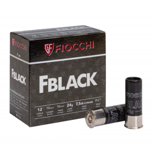 Cartucho Fiocchi .12GA [70mm] FBlack 7.5 Cx.25un