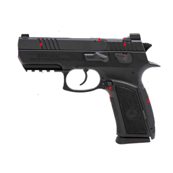 Pistola IWI Semiautomática Jericho II Black 9mm