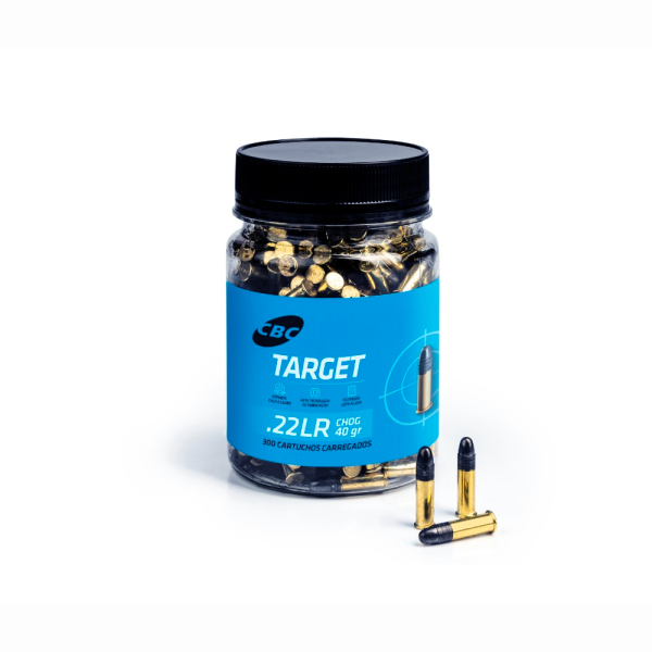 Cartucho CBC .22LR CHOG Target 40gr Lt.300un