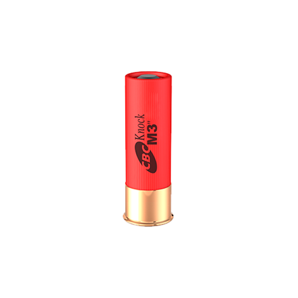 Cartucho CBC .12GA [76,2mm] Balote Knock M3″ Cx.10un