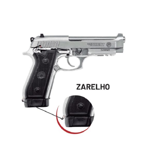 Pistola Taurus Semiautomática PT59 S INOX Fosco .380AUTO Com Zarelho - Imagem 2