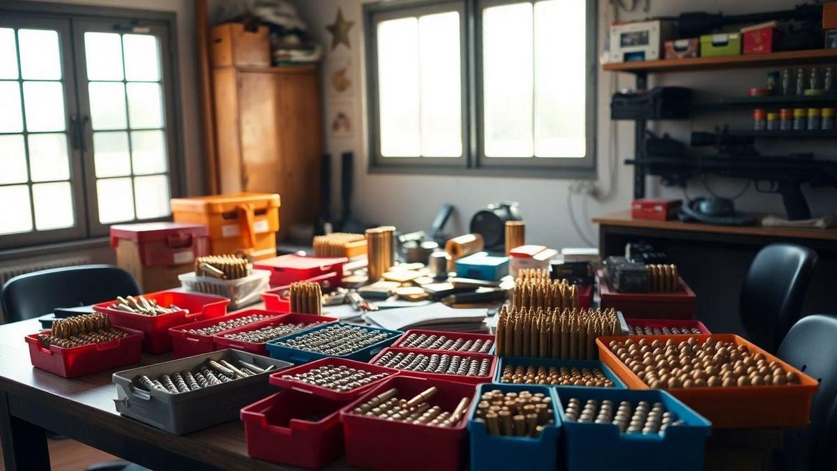 Variedade de Calibres e Tipos de Munição